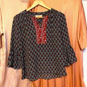 LOFT peasant tunic style top